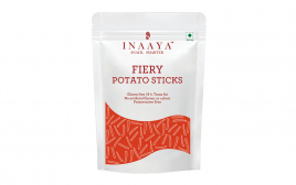 Inaaya Fiery Potato Sticks   Pack  160 grams